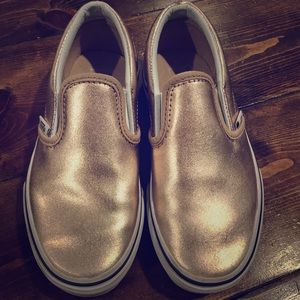 Rose Gold Vans (little girls)